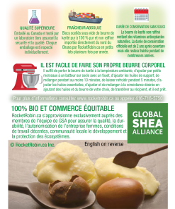 Shea Butter Brochure FR